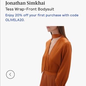 Jonathan Simkhai
Tess Wrap-Front Bodysuit
